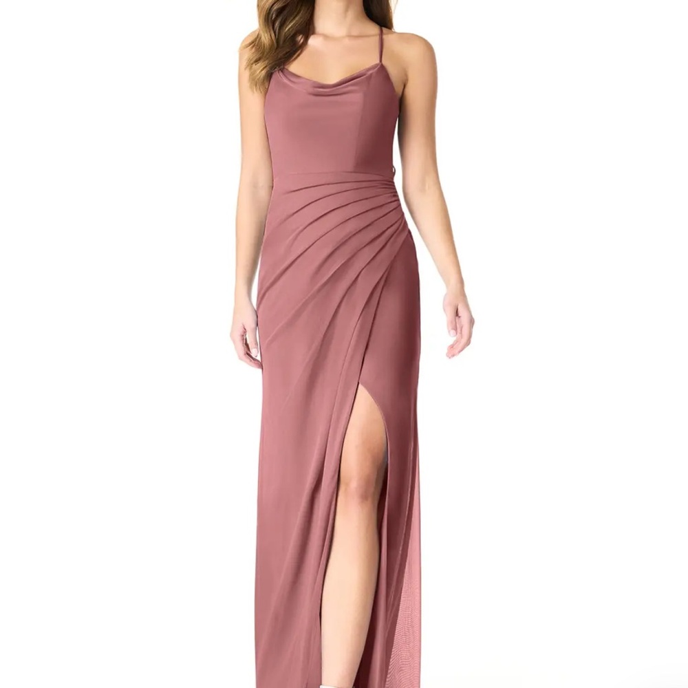 Azazie Dorita Dress in Dessert Rose